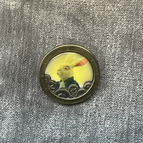 Alice Through the Looking Glass Mystery Collection - White Rabbit Pin - Picture 2 of 4